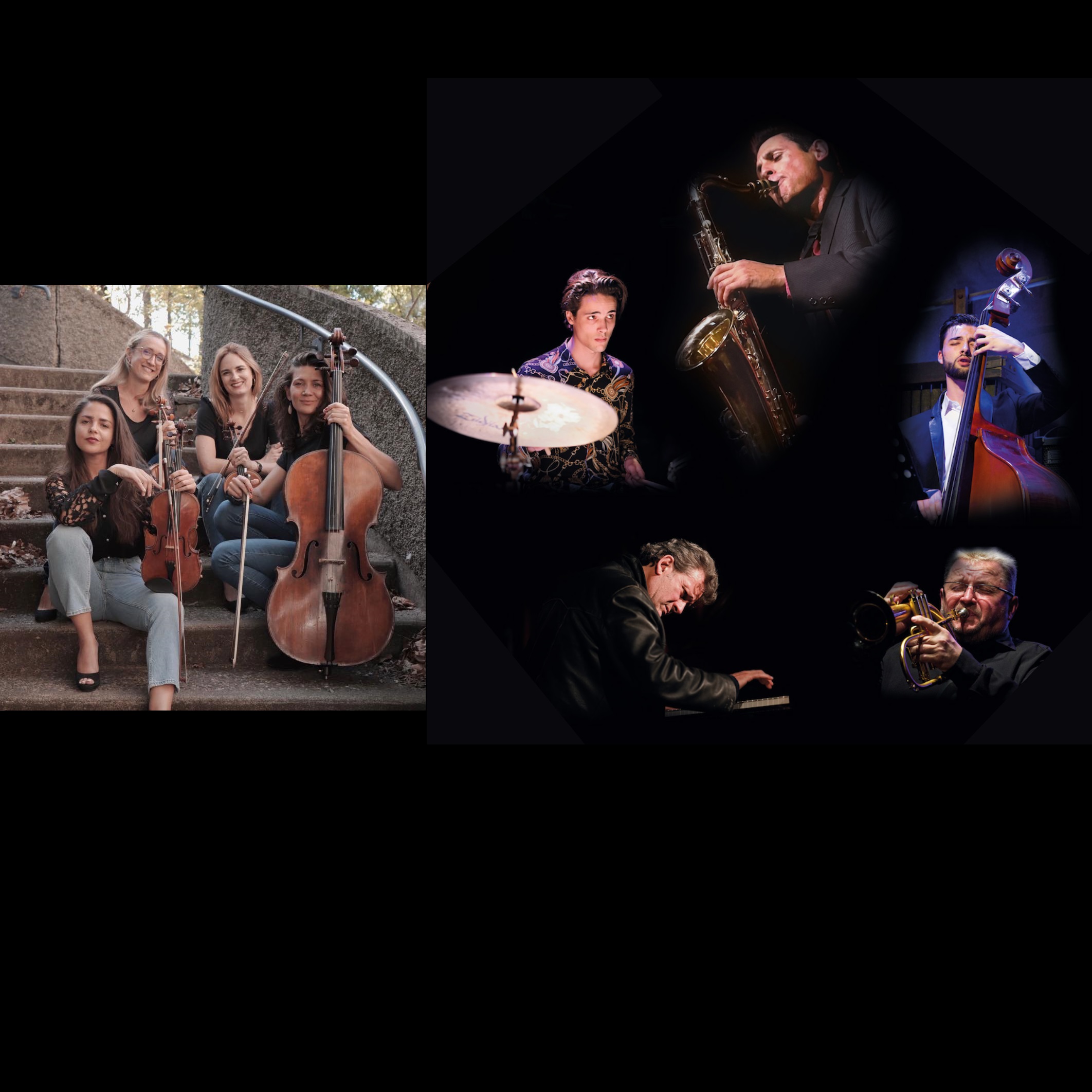 BLUE TRAIN 5TET INVITE LE QUATUOR ROSE (création)