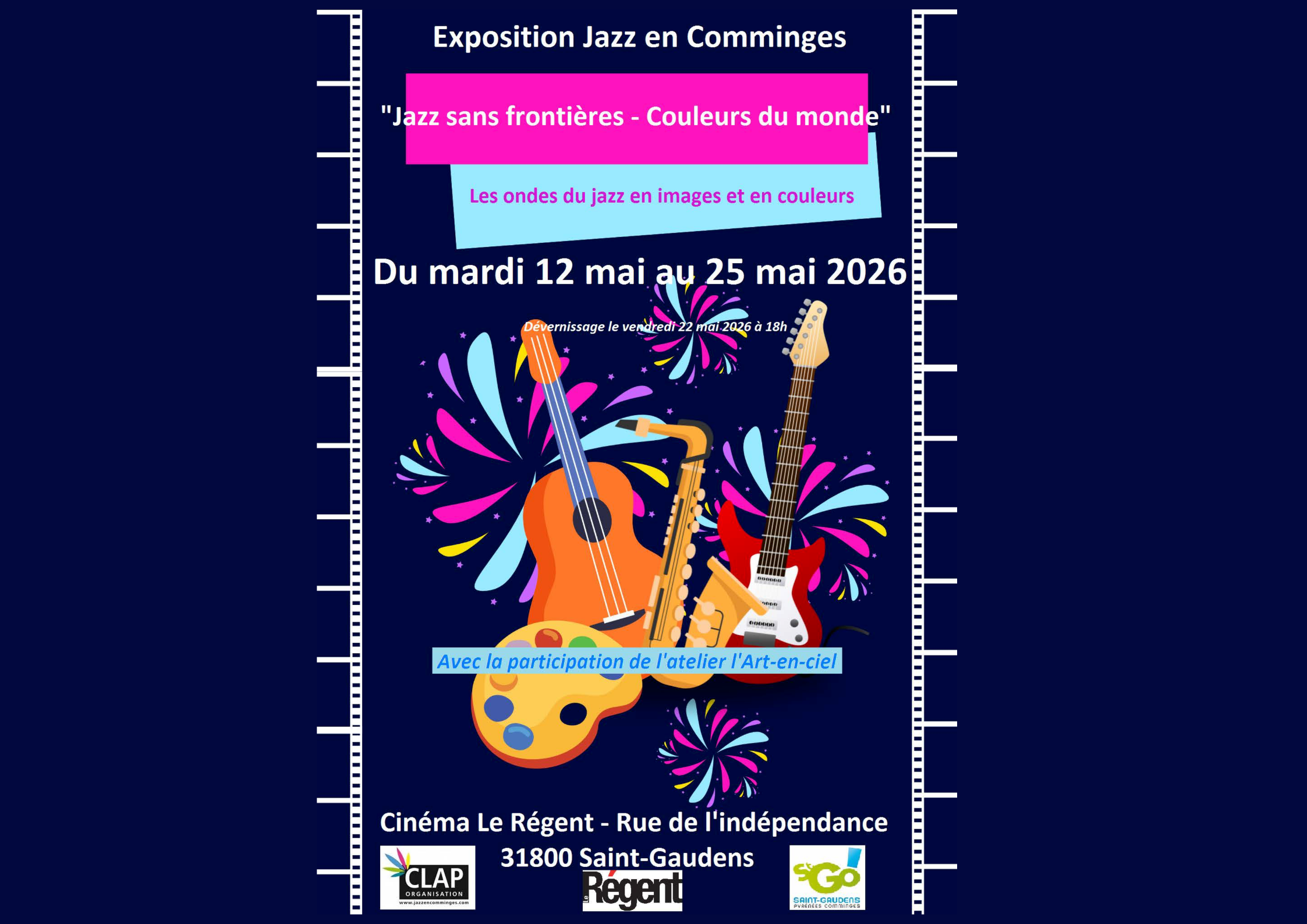 « Jazz sans frontières – couleurs du monde » (les ondes du jazz en images et en couleurs)  – cinéma le régent